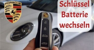 porsche 911 schlüssel batterie wechseln