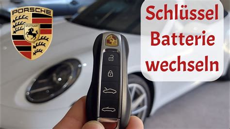 porsche 911 schlüssel batterie wechseln